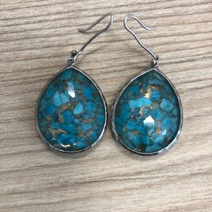 Turquoise and Bronze Ippolita earrings.